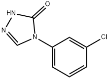 4-(3-氯苯基)-2,4-二氢-3H-1,2,4-三唑-3-酮, 80240-38-6, 结构式