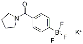 Potassium [4-(Pyrrolidine-1-carbonyl)-phenyl]trifluoroborate Struktur