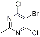5-BROMO-4,6-DICHLORO-2-METHYLPYRIMIIDNE Structure