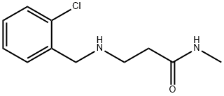 3-[(2-CHLOROBENZYL)AMINO]-N-METHYLPROPANAMIDE Structure