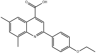 2-(4-ETHOXYPHENYL)-6,8-DIMETHYLQUINOLINE-4-CARBOXYLIC ACID Structure