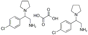 2-(4-CHLORO-PHENYL)-2-PYRROLIDIN-1-YL-ETHYLAMINEHEMIOXALATE Structure