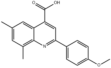 351357-29-4 2-(4-メトキシフェニル)-6,8-ジメチルキノリン-4-カルボン酸