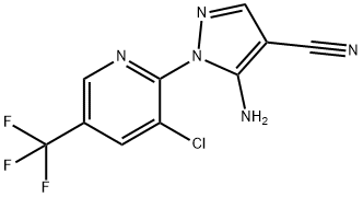 5-amino-1-[3-chloro-5-(trifluoromethyl)-2-pyridinyl]-1H-pyrazole-4-carbonitrile Structure
