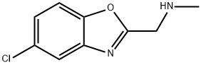 (5-クロロ-1,3-ベンゾキサゾール-2-イル)-N-メチルメタンアミン 化学構造式