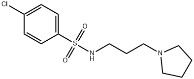 4-chloro-N-[3-(1-pyrrolidinyl)propyl]benzenesulfonamide Structure