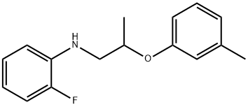 2-Fluoro-N-[2-(3-methylphenoxy)propyl]aniline Structure