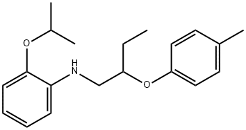 2-ISOPROPOXY-N-[2-(4-METHYLPHENOXY)BUTYL]ANILINE, 1040683-23-5, 结构式