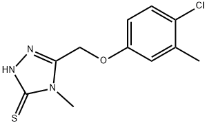 5-[(4-Chloro-3-methylphenoxy)methyl]-4-methyl-4H-1,2,4-triazole-3-thiol 结构式