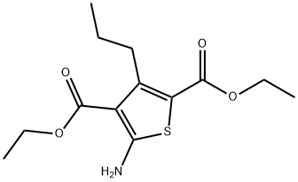 5-氨基-3-丙基-噻吩-2,4-二羧酸二乙酯,667437-85-6,结构式
