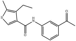 N-(3-Acetylphenyl)-4-ethyl-5-methylthiophene-3-carboxamide Structure