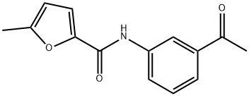 N-(3-Acetylphenyl)-5-methyl-2-furamide Structure