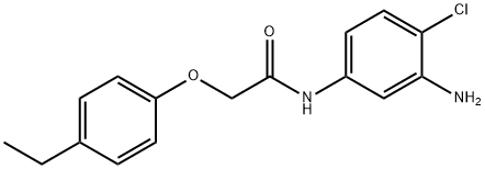 N-(3-AMINO-4-CHLOROPHENYL)-2-(4-ETHYLPHENOXY)-ACETAMIDE, 1020054-52-7, 结构式