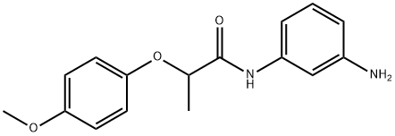 N-(3-AMINOPHENYL)-2-(4-METHOXYPHENOXY)PROPANAMIDE, 954563-77-0, 结构式