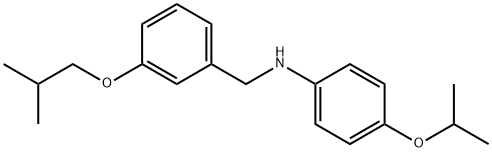 N-(3-Isobutoxybenzyl)-4-isopropoxyaniline Structure