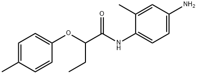 N-(4-AMINO-2-METHYLPHENYL)-2-(4-METHYLPHENOXY)-BUTANAMIDE, 1020057-48-0, 结构式