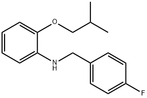 N-(4-FLUOROBENZYL)-2-ISOBUTOXYANILINE,1040694-48-1,结构式