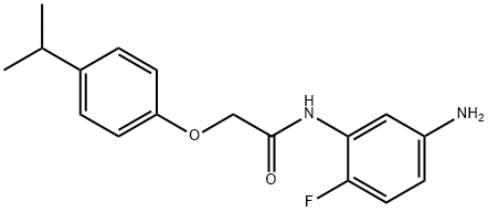 N-(5-Amino-2-fluorophenyl)-2-(4-isopropylphenoxy)-acetamide Structure