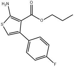 Propyl 2-amino-4-(4-fluorophenyl)thiophene-3-carboxylate Structure
