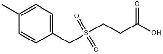 3-[(4-methylbenzyl)sulfonyl]propanoic acid Structure