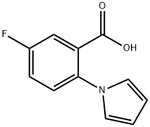5-fluoro-2-(1H-pyrrol-1-yl)benzoic acid Struktur