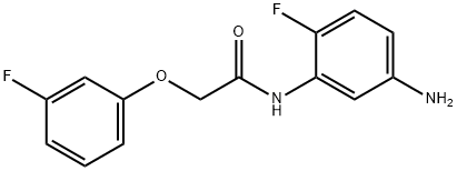 N-(5-amino-2-fluorophenyl)-2-(3-fluorophenoxy)acetamide Structure
