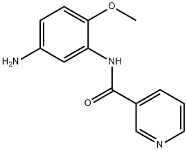 N-(5-アミノ-2-メトキシフェニル)ニコチンアミド 化学構造式