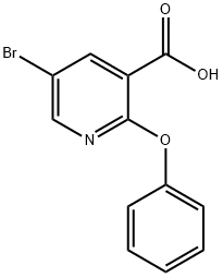 5-ブロモ-2-フェノキシニコチン酸 化学構造式