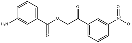 3-氨基苯甲酸[2-氧代-2-(3-硝基苯基)乙基]酯, 351896-55-4, 结构式