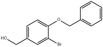 (4-(苄氧基)-3-溴苯基)甲醇,459430-90-1,结构式