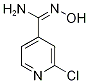 2-chloro-N'-hydroxy-4-pyridinecarboximidamide Struktur