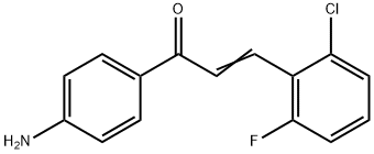 (2E)-1-(4-aminophenyl)-3-(2-chloro-6-fluorophenyl)prop-2-en-1-one Structure