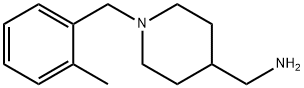 [1-(2-甲苄基)哌啶-4-基]甲胺 结构式