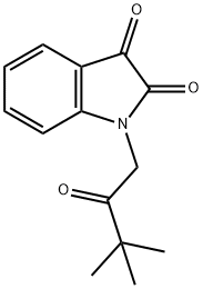 1-(3,3-dimethyl-2-oxobutyl)-1H-indole-2,3-dione Struktur