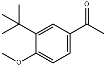 1-(3-tert-butyl-4-methoxyphenyl)ethanone Struktur