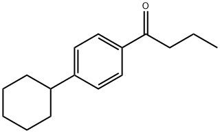 1-(4-シクロヘキシルフェニル)ブタン-1-オン 化学構造式