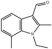 1-ethyl-2,7-dimethyl-1H-indole-3-carbaldehyde Structure