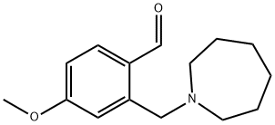 2-(azepan-1-ylmethyl)-4-methoxybenzaldehyde Struktur