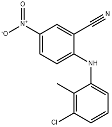 2-[(3-chloro-2-methylphenyl)amino]-5-nitrobenzonitrile Structure