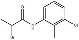 2-bromo-N-(3-chloro-2-methylphenyl)propanamide Structure