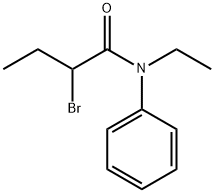 2-ブロモ-N-エチル-N-フェニルブタンアミド 化学構造式
