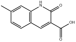 2-hydroxy-7-methylquinoline-3-carboxylic acid Structure