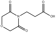 3-(3,5-dioxomorpholin-4-yl)propanoic acid Struktur