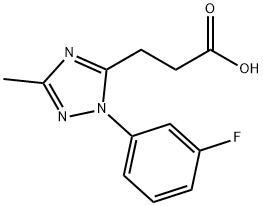 1142202-58-1 3-[1-(3-fluorophenyl)-3-methyl-1H-1,2,4-triazol-5-yl]propanoic acid
