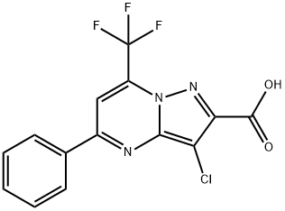 3-chloro-5-phenyl-7-(trifluoromethyl)pyrazolo[1,5-a]pyrimidine-2-carboxylic acid