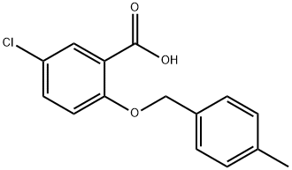 5-chloro-2-[(4-methylbenzyl)oxy]benzoic acid Structure