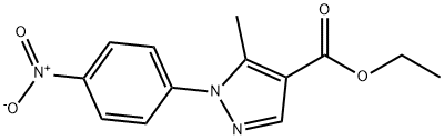 ethyl 5-methyl-1-(4-nitrophenyl)-1H-pyrazole-4-carboxylate Structure