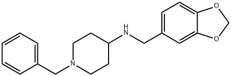 N-(1,3-benzodioxol-5-ylmethyl)-1-benzylpiperidin-4-amine Structure