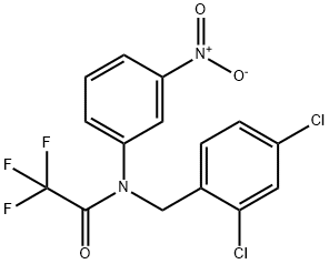 N-(2,4-dichlorobenzyl)-2,2,2-trifluoro-N-(3-nitrophenyl)acetamide Structure