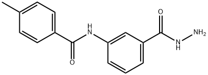 N-[3-(HYDRAZINOCARBONYL)PHENYL]-4-METHYLBENZAMIDE, 482637-51-4, 结构式